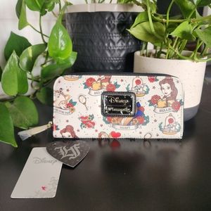 Loungefly! Wallet: Disney Belle Tattoo AOP